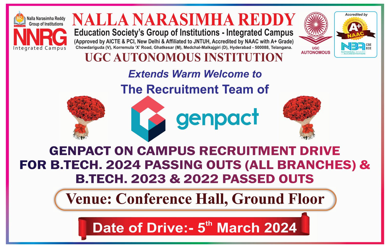 Nalla Narasimha Reddy Group of Institutions. on X: 