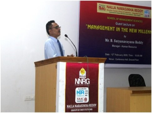 Management In The New Millennium by Mr. B. Satyanarayana Reddy